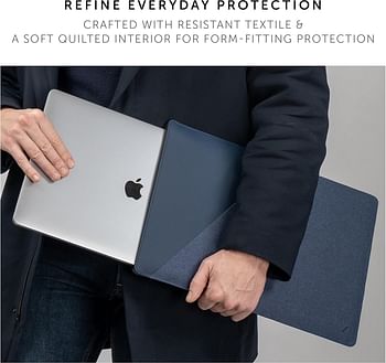 Native Union - Stow Slim for MacBook Pro 13” (2016-2019), MacBook Air 13” (Retina) – Premium MacBook Sleeve with Easy-Access Magnetic Closure (Indigo) STOW-MBS-IND-FB-13, 13-inch