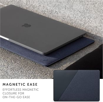 Native Union - Stow Slim for MacBook Pro 13” (2016-2019), MacBook Air 13” (Retina) – Premium MacBook Sleeve with Easy-Access Magnetic Closure (Indigo) STOW-MBS-IND-FB-13, 13-inch