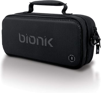 Bionik Power Commuter Travel Bag with Battery: Compatible Nintendo Switch Ultra Slim 10,000 mAh Portable Bank Built In USB C Charging Cable Removable Shoulder Strap Backpack Attachable