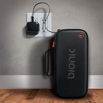 Bionik Power Commuter Travel Bag with Battery: Compatible Nintendo Switch Ultra Slim 10,000 mAh Portable Bank Built In USB C Charging Cable Removable Shoulder Strap Backpack Attachable