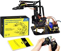 KEYESTUDIO Robot Arm Starter Kit for Arduino,Coding Robotics Toys for Adults Teens Kids Electronic Programming Project STEM Education for Kids, Teen, and Adults, Bluetooth