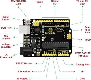 KEYESTUDIO Robot Arm Starter Kit for Arduino,Coding Robotics Toys for Adults Teens Kids Electronic Programming Project STEM Education for Kids, Teen, and Adults, Bluetooth