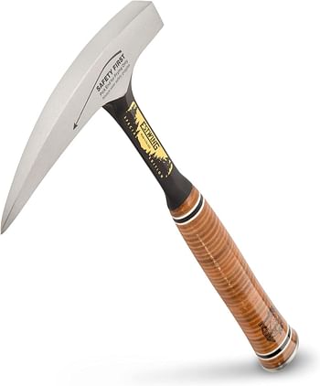 ESTWING Special Edition Rock Pick - 22 oz Geological Hammer with Pointed Tip & Genuine Leather Grip - E30SE