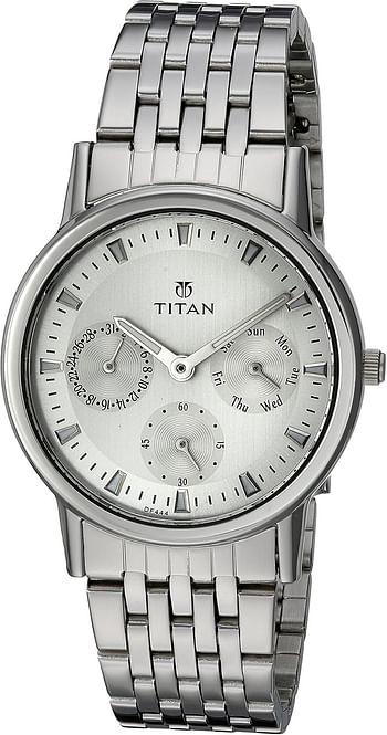 Titan Women's Quartz Watch with Analog Display and Stainless Steel Bracelet 2557SM01