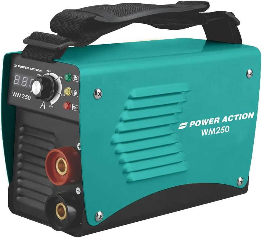 Sulfar Power Action IGBT Welding Machine WM250 Voltage 160-240V, No Load 65V, Current Range 20-200A Max Input 36A With Digital Display Professional Finish (WM250, Green)