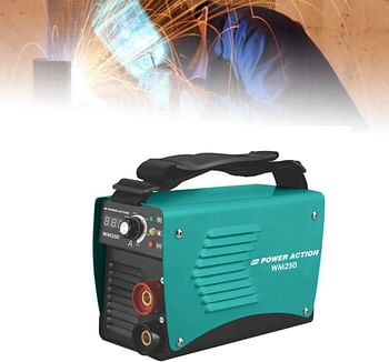 Sulfar Power Action IGBT Welding Machine WM250 Voltage 160-240V, No Load 65V, Current Range 20-200A Max Input 36A With Digital Display Professional Finish (WM250, Green)