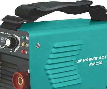 Sulfar Power Action IGBT Welding Machine WM250 Voltage 160-240V, No Load 65V, Current Range 20-200A Max Input 36A With Digital Display Professional Finish (WM250, Green)