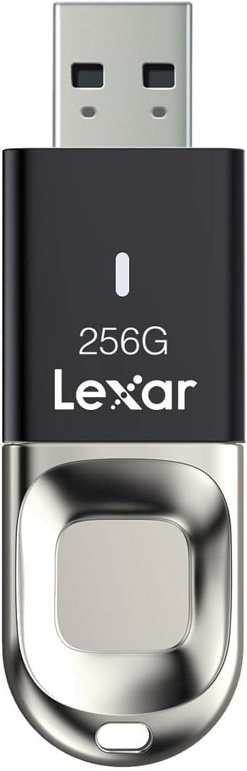 Lexar Jumpdrive Fingerprint F35 Usb 3.0 Flash Drive, 256GB Capacity