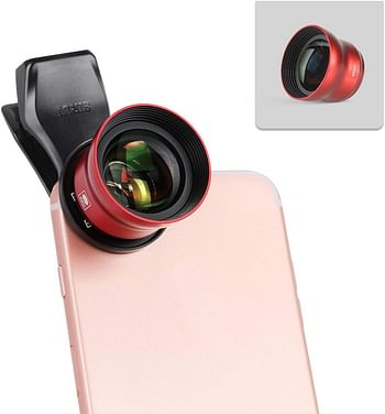 Sirui 60-Sa Portrait Lens 60mm with Clip, Constructed with German Schott Glass and Aluminum Housing, for Most Smartphones