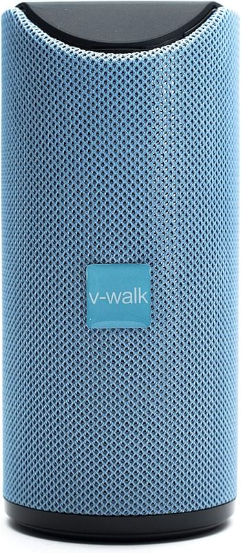 V-Walk Extra BASS Portable Wireless Bluetooth Speaker with 8 Hours Playtime - Blue