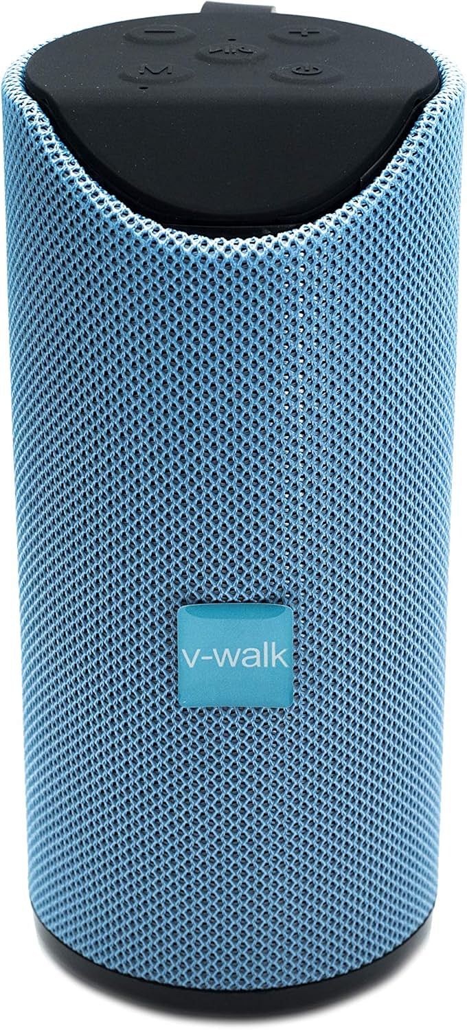 V-Walk Extra BASS Portable Wireless Bluetooth Speaker with 8 Hours Playtime - Blue