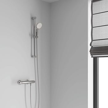 Grohe Shower And Bathroom Fixtures, Shower Rail Set With 4 Sprays Hand Shower - Tempesta 100 Collection, International Variation, 28436002