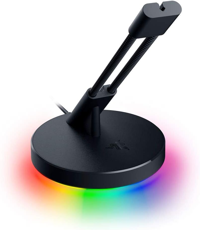 ريزر ماوس بانجي V3 كروما - حامل كابل ماوس مع اضاءة كروما RGB  RC21-01520100-R3M1 - اسود