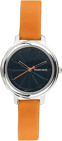 Fastrack Women's Quartz Watch with Analog Display and Leather Bracelet - 6202SL01