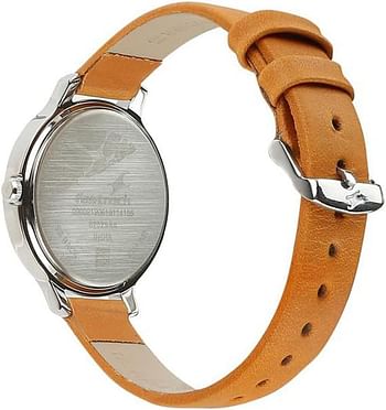 Fastrack Women's Quartz Watch with Analog Display and Leather Bracelet - 6202SL01