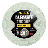 Scotch-Mount Indoor Double-Sided Mounting Tape Mega Roll, 110H-MR, 3/4 in x 1,368 in (1,9 cm x 34.75 m)