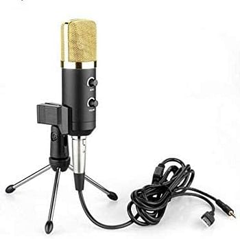 MK-F100TL USB Microphone Broadcasting 3.5mm Wired Stereo Condenser Microphones For Computer Karaoke Conference Notebook Studio