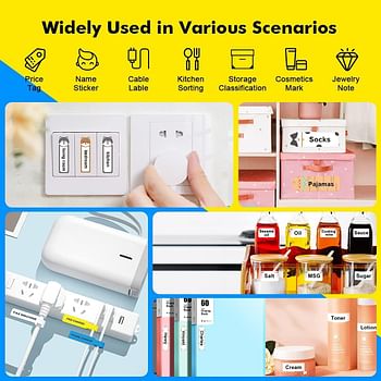 label maker, Labeling Machine label printer, sticker printer, mini label maker, barcode printer,Wireless Label small Printer