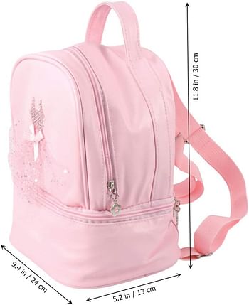 TENDYCOCO Toddler Backpack Ballet Backpack Latin Ballerina Dance Bag for Little Girls