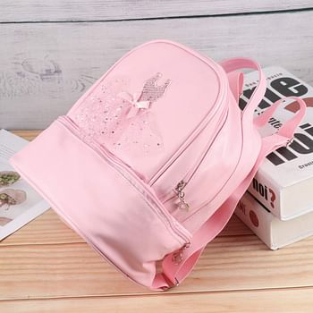 TENDYCOCO Toddler Backpack Ballet Backpack Latin Ballerina Dance Bag for Little Girls