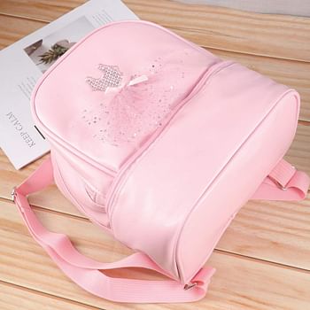 TENDYCOCO Toddler Backpack Ballet Backpack Latin Ballerina Dance Bag for Little Girls