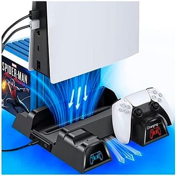 Cooling stand with Controller charger for PS5