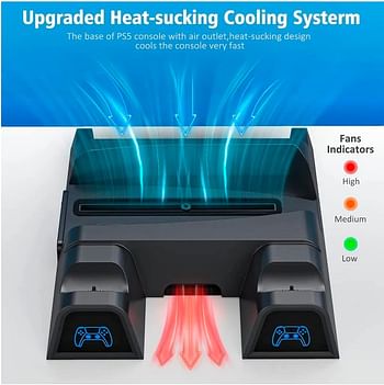 Cooling stand with Controller charger for PS5