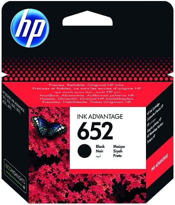 Hp F6v24ae 652 Black Ink Cartridges And Hp F6v25ae 652 Tri Color Ink Cartridge