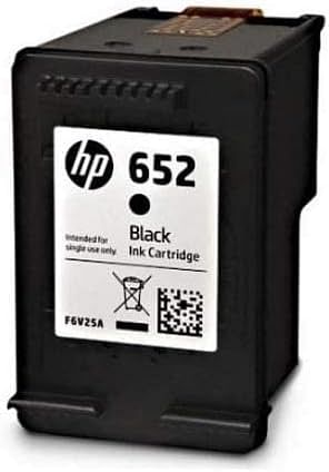 HP خراطيش حبر سوداء F6v24ae 652، وخرطوشة حبر اتش بي F6v25ae 652 ثلاثية الالوان