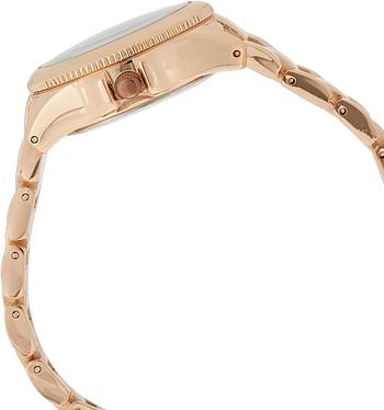 U.S. POLO ASSN. Women's USC40135 Quartz Watch, Analog Display and Gold Plated Strap 30 mm