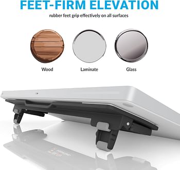 GPG2 ESC Flip Computer Keyboard and Laptop Stand with 3 Adjustable Angles, Fits Most Keyboards (keyboard not included)