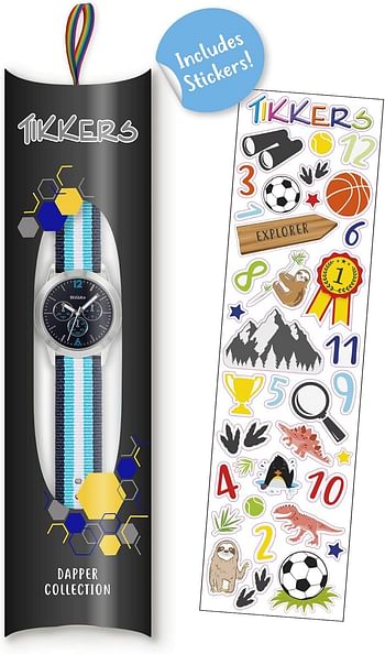 Tikkers Boy's Analog Quartz Watch With Nylon Strap Tk0192