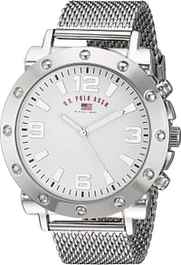 U.S. Polo Assn. Mens Quartz Watch, Analog Display And Stainless Steel Strap - US8815