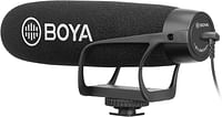 BOYA BY-BM2021 Wired On-Camera Super-Cardioid Shotgun Microphone for DSLRs and Smartphone