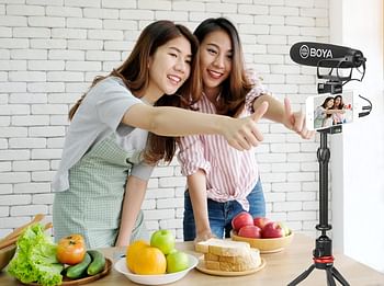 BOYA BY-BM2021 Wired On-Camera Super-Cardioid Shotgun Microphone for DSLRs and Smartphone