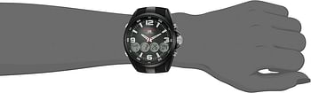 U.S. Polo Assn. Men's Quartz Metal and Rubber Casual Watch (Model: US9596) - Black