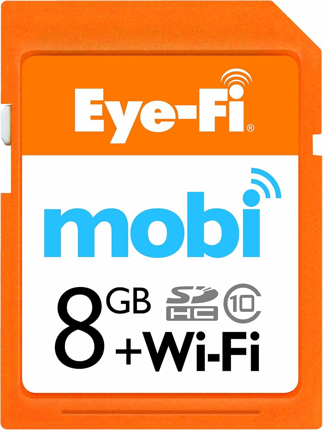 Eye-Fi Mobi 8 GB WiFi Class 10 SDHC Card (4,000 photos 3 hrs video)