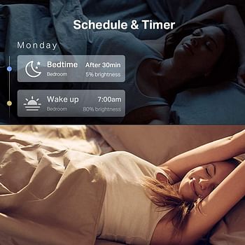 مصباح ذكي تابو L530E من تي بي لينك، متعدد الالوان، قابل للتعتيم، 60 واط، جدول زمني ومؤقت، يعمل مع امازون اليكسا ومساعد جوجل، مقبس E27، موفر للطاقة، لا يتطلب موزع