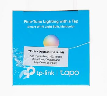 TP-Link Tapo L530E Smart Bulb, Multicolor, Dimmable, 60-watt, Schedule & Timer, Works with Amazn Alexa and Google Assistant, E27 Socket, Energy Saving, No Hub Required,