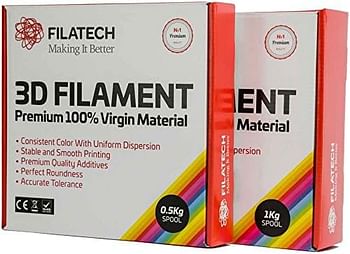 Filatech FilaPLA Heavy Duty PLA Filament-1.75mm-Silver-1.0KG - Made in UAE