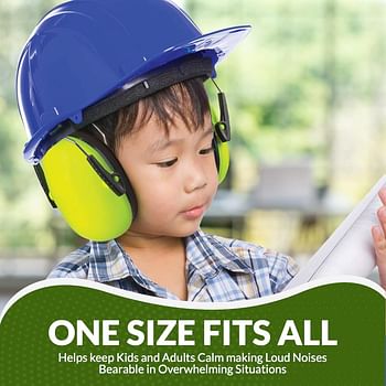 MEDca Hearing Protection and Noise Reduction Earmuffs for Kids - Fits Children Boys & Girls - Adjustable & Foldable NRR 20dB