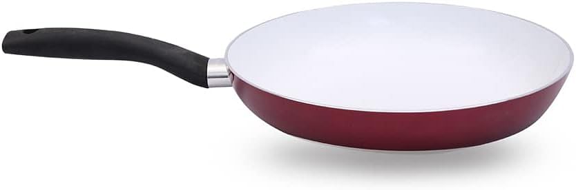 Brabantia Frypan With Ceramic Coating, Non Stick - 28cm White & Brown Br 109368 Ceramic Pan