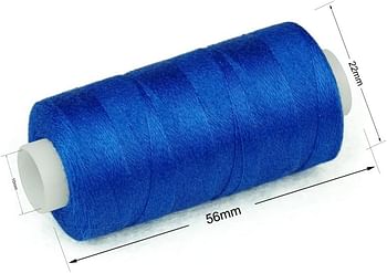 Simthread 12 Multi Colors 100% Cotton Sewing Thread 50s/3 Thread for Quilting etc - 550 Yards Each