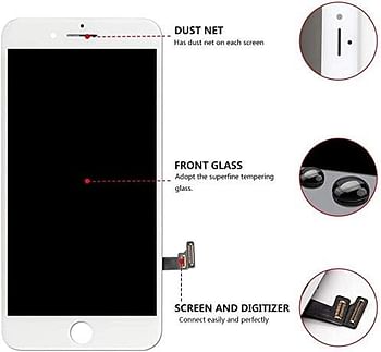 Al-HuTrusHi Screen Replacement for Apple iPhone 7 - White