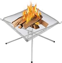 Foldable Stainless Steel Firewood Burning Stand Folding Burning Furnace Portable Outdoor Fire Pit