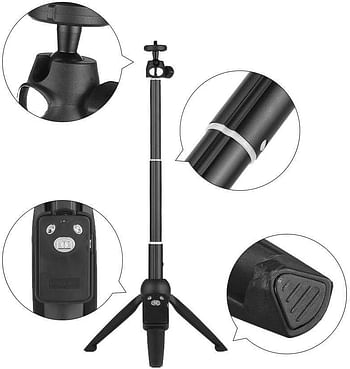 Sunloud Selfie Stick – Selfie Stick & Tripod 2 in 1 with Bluetooth Remote Control Compatible with iOS and Android with Adjustable Stand for Mobile Phones and Automatic Cameras.