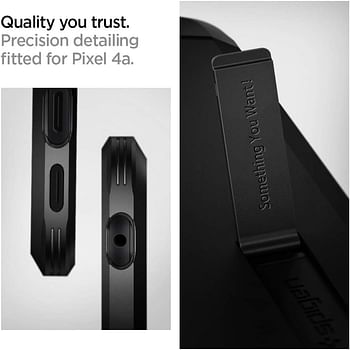 Spigen Tough Armor designed for Google Pixel 4a case/cover with Extreme Impact Foam [NOT Compatible with Pixel 4a 5G] - Black