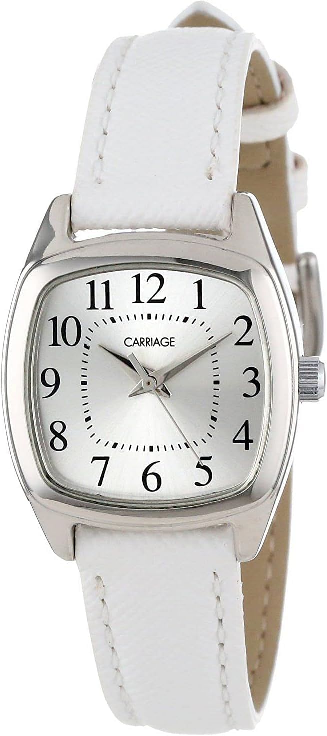 Timex Carriage Women's Quartz Watch with Analog Display and Leather Bracelet C3C670