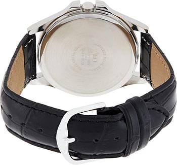 Q&Q Men White Dial Leather Band Watch - Qa06J304Y