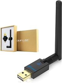 Wi-Fi Adapter Wireless Usb Adapter Dual Band 5G/2.4G With 2dBi AC 600Mbps External Antenna Network Card Support Desktop Laptop Windows XP,Windows Vista win7 Win8 Win10 Mac OS X 10.6-10.13